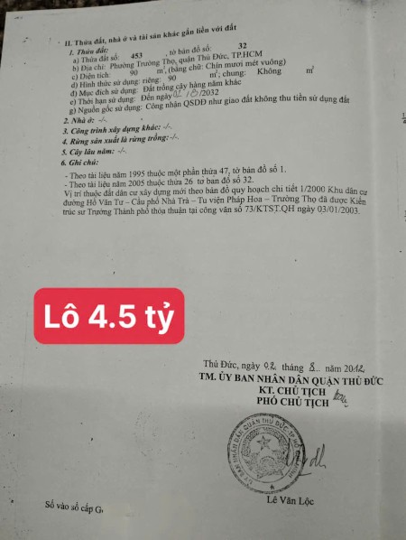 Chính chủ bán gấp 2 lô đất VIP ngay trung tâm Thủ Đức