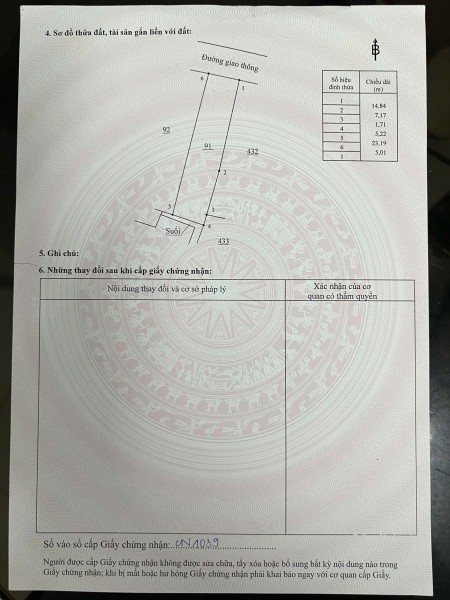 Chính chủ bán đất Phường An Bình, Biên Hòa – 5x25 –…