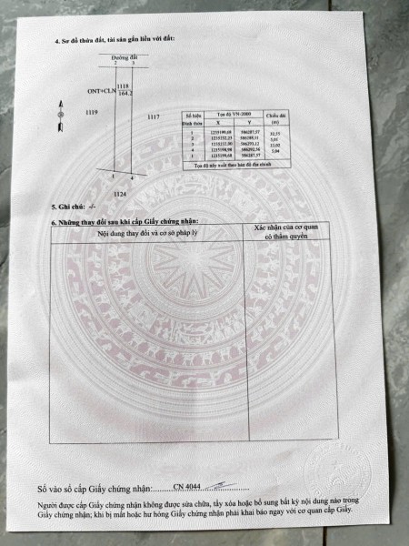 Bán đất tại Xã Bàu Đồn, Gò Dầu, Tây Ninh, giá cực chất 450 triệu, diện tích 155m2