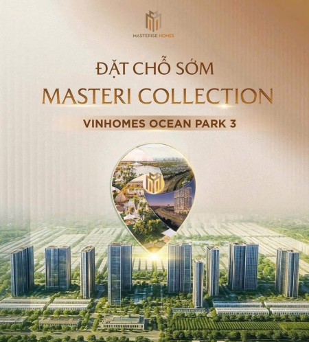 Nhận Booking 10 Tòa Chung Cư MASTERISE VIN 3, HTLS 70%, Giá Chỉ 6xTr/m2