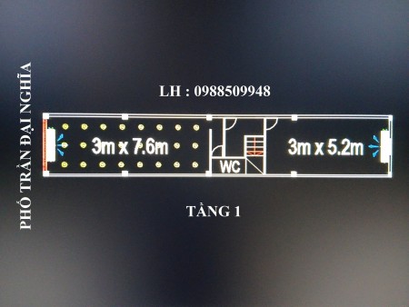 Cho thuê tầng 1 mặt phố Trần Đại Nghĩa, Ph. Bách Khoa, Q. Hai Bà Trưng, Hà Nội (50M2)