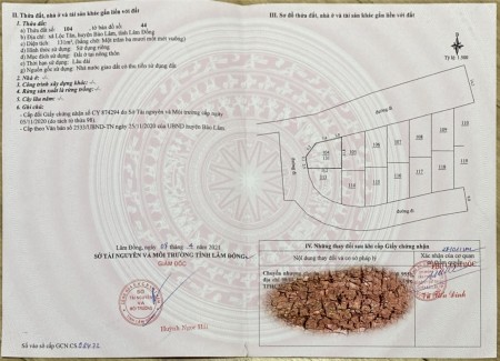 Bán lô góc dự án La Nature – 131m² full thổ cư, mặt tiền đường Lý Thái Tổ nối dài (Bảo Lộc)