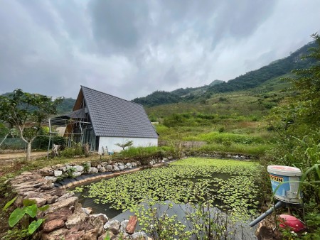 lô đất sẵn nhà, ao view thiên nhiên gần các điểm du lịch như: đồi cỏ hồng, thác dải yếm, ...