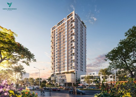 Xem pháo hoa Quốc tế tại căn hộ Vista Residence Đà Nẵng, 76m2, tầng cao, đầu năm 2026 nhận nhà