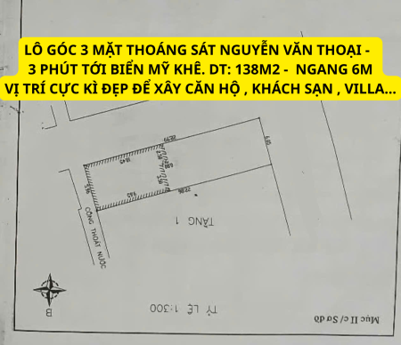 Bán lô góc 2 mặt tiền trung tâm biển Mỹ Khê – Khu du lịch nổi tiếng Đà Nẵng