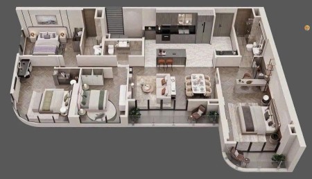 Bán căn hộ 4 phòng ngủ 3 vệ sinh, diện tích 132m2, giá 16,125 tỷ