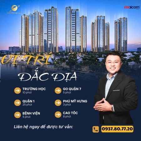 Căn hộ Q7 view sông, Sunshine Sky City cao cấp Q7 liền kề Phú…