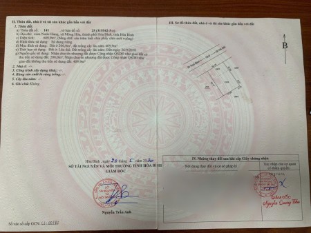 Siêu Phẩm Đất Mặt Tiền Quốc Lộ 6 – Trung Tâm Kỳ Sơn