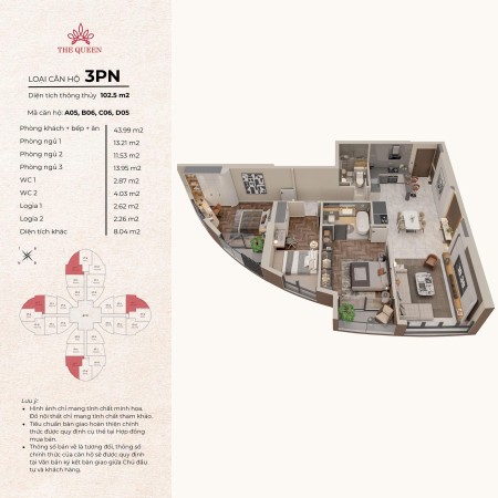 Căn hộ trung tâm, tiện ích đầy đủ, an ninh 24/7