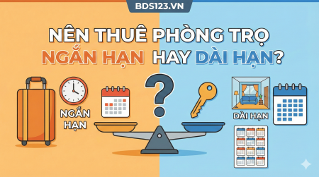 Ảnh bài viết: Nên thuê phòng trọ Ngắn hạn hay Dài hạn? Phân tích Lợi ích & Rủi ro