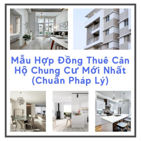 Mẫu Hợp Đồng Thuê Căn Hộ Chung Cư Mới Nhất (Chuẩn Pháp Lý)