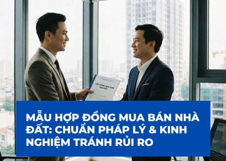 Mẫu Hợp Đồng Mua Bán Nhà Đất: Chuẩn Pháp Lý & Kinh Nghiệm Tránh Rủi Ro