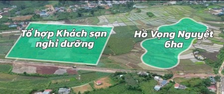 Bán nhà hàng, khách sạn, nhà nghỉ Hồ Mộc Châu 5.000m2, view đẹp, giá 9,2 tỷ.