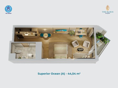 Căn hộ biển sổ hồng riêng từ 3.4 tỷ – Bàn giao I/2026 . Cam kết dòng tiền 15-30tr/tháng trong 6y.