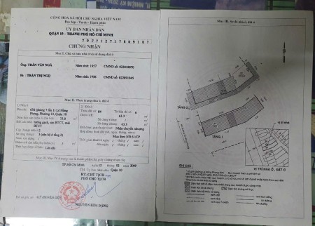 Bán nhà tập thể tầng 2 ngay mặt tiền 638 Lê Hồng Phong Q10
