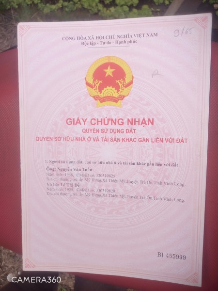 Chính chủ Bán 10.787m2 đất vườn + 300m2 thổ cư Ấp Mỹ Hưng, Xã Thiện Mỹ, Trà Ôn, Vĩnh Long