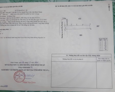 Cần bán Đất đường Nguyễn Tri Phương, Thị trấn Võ Xu, Diện tích 194m² 100 m2 ODT