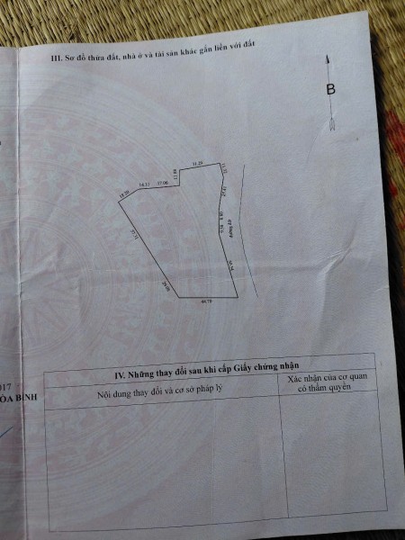  CHÍNH CHỦ CẦN BÁN GẤP LÔ ĐẤT – TÂN LẠC - HÒA BÌNH