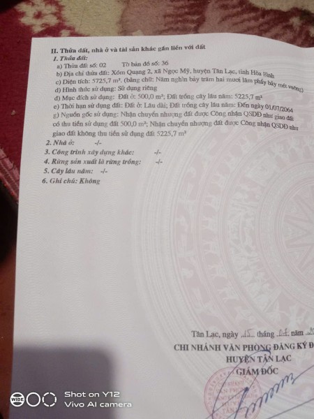  ????????́???? 5726m2– NGỌC MỸ-TÂN LẠC-HÒA BINH 