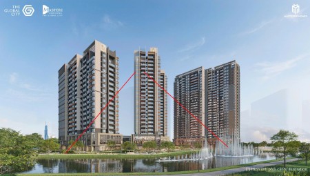 CĂN HỘ 3 PHÒNG NGỦ 121, HƯỚNG ĐÔNG NAM, VIEW KÊNH ĐÀO NHẠC NƯỚC CT4 THE GLOBAL CITY