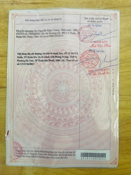 Nhà riêng tại 15B Phùng Hưng. P EaKao ( P. EaTam Củ ). Tỉnh Đắk Lắk( Gần Chợ - Đại Học Tây Nguyên )