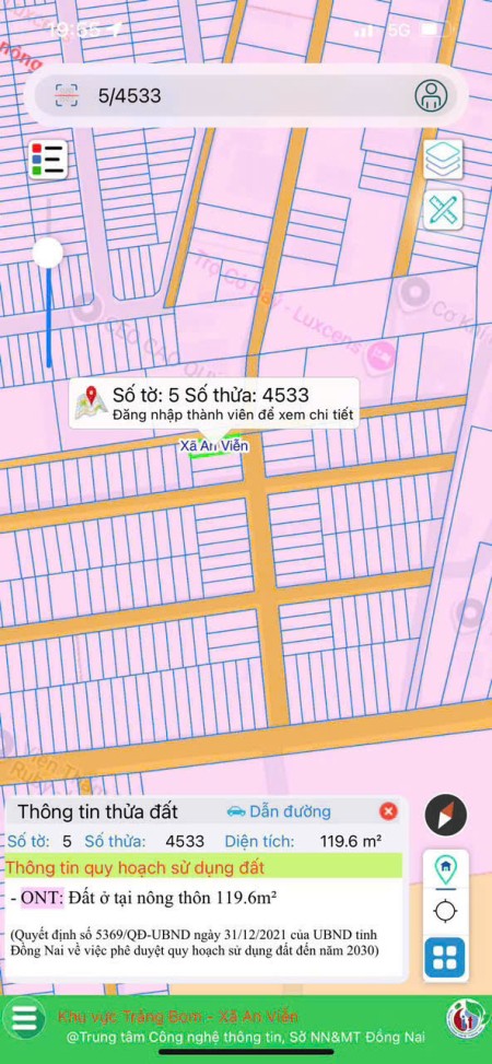 Đất nền Trang Bom- Đồng Nai - Đất Ấp 4 An Viễn Trảng Bom