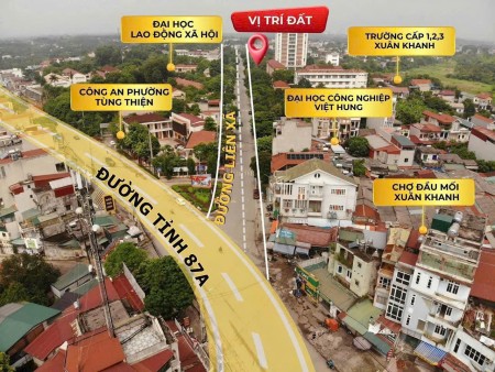 Thiếu tiền đầu tư em cần ra đi mảnh đất 65m, đất ở đô thị, ngay gần 2 trường Đại học Việt Hung, LĐXH