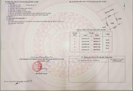 BÁN ĐẤT SỔ RIÊNG – 80m² TÂN PHÚ TRUNG, CỦ CHI