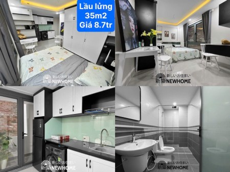 Cho thuê phòng full nội thất 35m2 TẦNG LỬNG số 90 Yên Thế Tân Bình