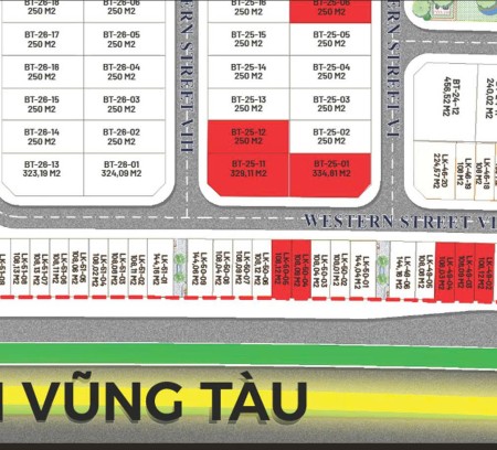 Suất nội bộ Căn Góc Biệt Thư BT25 ,329m2 3 tầng giá 13.7ty 10 phút ra biển Vũng Tàu