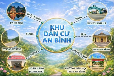2XX TRIỆU – CÓ NGAY ĐẤT SỔ RIÊNG VỊ TRÍ ĐẸP TẠI AN BÌNH – LẠC THỦY