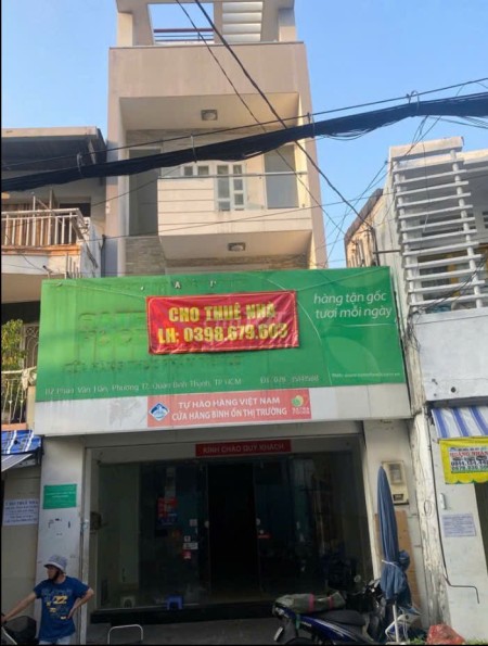 Cho thuê nhà MT 3 lầu 112 Phan Văn Hân P17 Bình Thạnh tiện kinh doanh