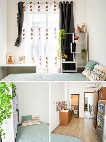 Trống sẵn phòng có nội thất, ban công, đi bộ tới Van Lang CS3, binh thanh