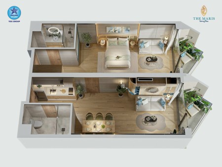 Căn 2PN2WC view biển trực diện, căn góc 2 viewThanh toán theo… - Ảnh 2