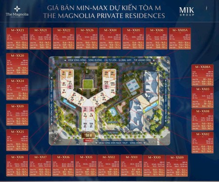 Bán căn 09-tòa M1 tầng 18 đơn giá 105tr/m2, CK 8% tặng gói NT cho khách booking sớm, LH 0964364723