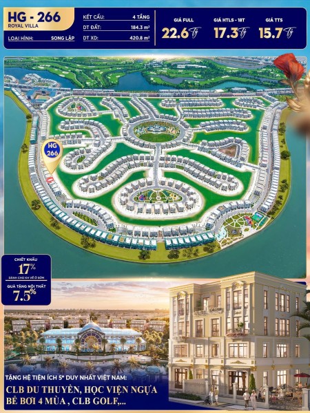 Bán biệt thự Hoàng Gia HG-266 Vinhomes Vũ Yên. ️ 0337 193 948