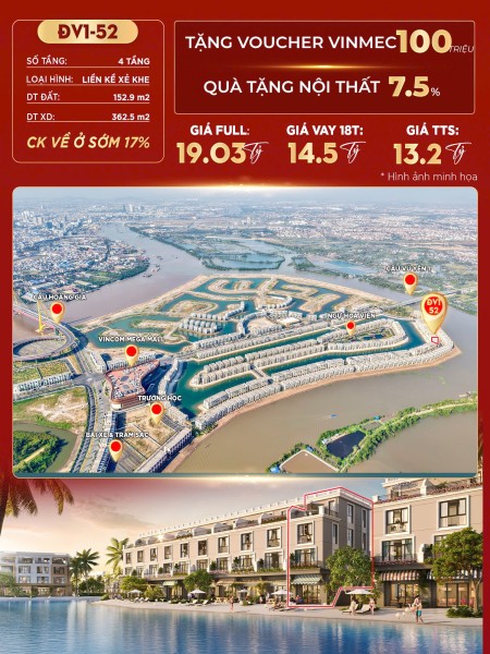 Bán liền kề view biển DV1-52 Vinhomes Vũ Yên. ️ 0337 193 948