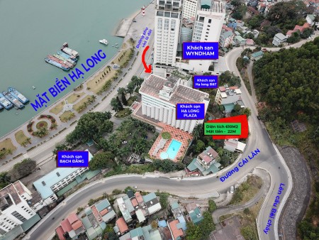 Bán đất mặt đường 610m² , MT24m, đường Hải quân, Bãi Cháy, TP Hạ Long
