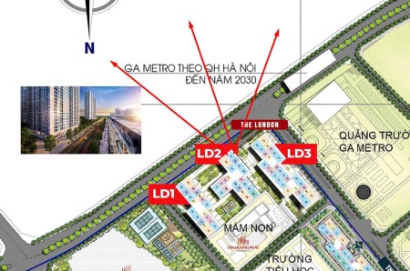 Chính chủ bán căn góc LD2 tầng đẹp view thoáng Hồ Gia Lâm. DT 64m2 giá 3.85 tỷ,