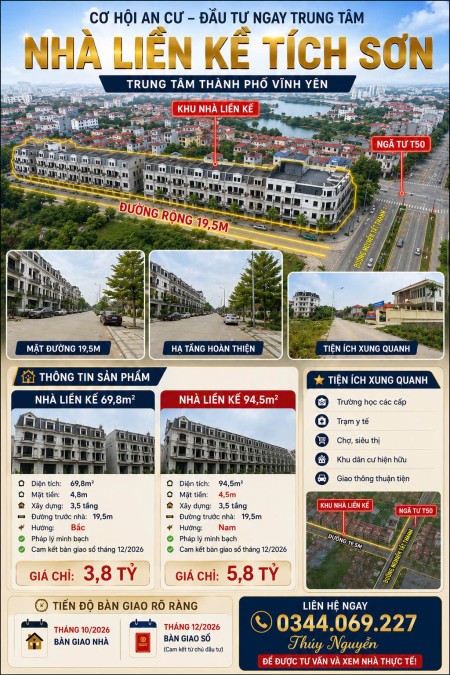 Shop liền kề chân chung cư cao cấp 25 tầng trung tâm thành phố Vĩnh Yên