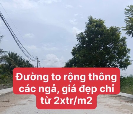 Bán ngay lô đất đẹp ở Hựu Thạnh 187m2 mà giá 4tyxx