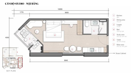 Thiếu vốn cần bán nhanh căn hộ Studio view biển SkyM Hạ Long