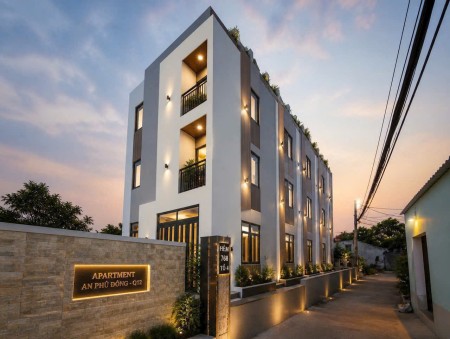Tòa CHDV mới xây phần thô đường Võ Thị Thừa ,P.An Phú Đông - TPHCM. DT : 332m² (10m x 33m). Giá 12,8