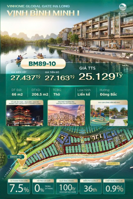 Bán biệt thự liền kề 2 view công viên và view Vịnh :0968128240