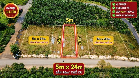 Sốc! Chỉ 300 triệu sở hữu ngay 120m2 đất thổ cư, khu dân cư, tiện ích xung quanh