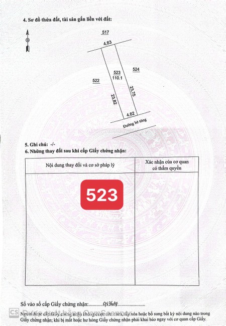 Bán đất đối diện trường Mầm Non Hợp Thành - TP Hòa Bình - 2 mặt tiền 110m2 5xx