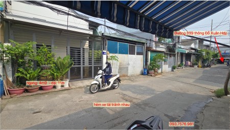 nhà trệt hẻm 6m thông Đỗ Xuân Hợp - P. Phước Long B (Ngang 4.9m) - 4.9 tỷ