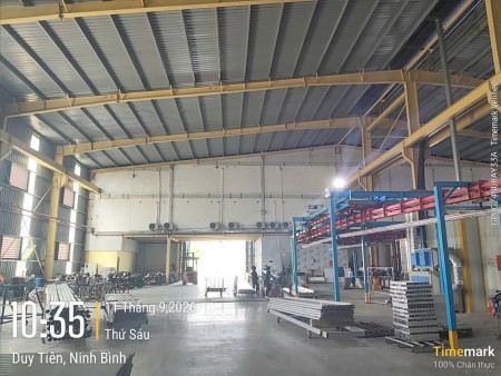 Cho thuê kho xưởng DT 1500m2- 8000m2 KCN Đồng Văn 1 Duy Tiên Ninh Bình
