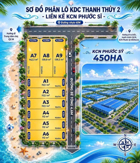 Bán đất mặt tiền đường nhựa 40m ngay cổng khu công nghiệp Capela