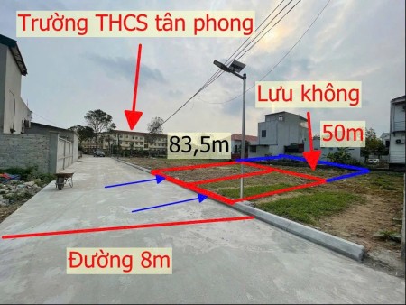 Đất gần Trường THCS Tân Phong - Lưu Vệ